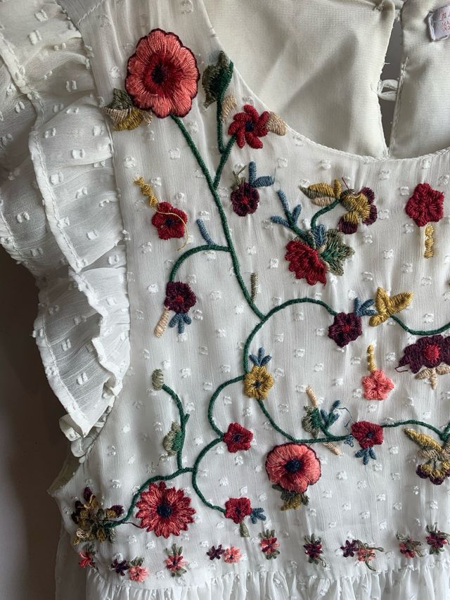 Blusa Zara blanca - Talla S