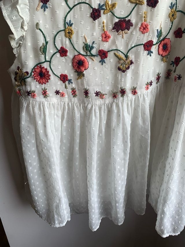 Blusa Zara blanca - Talla S