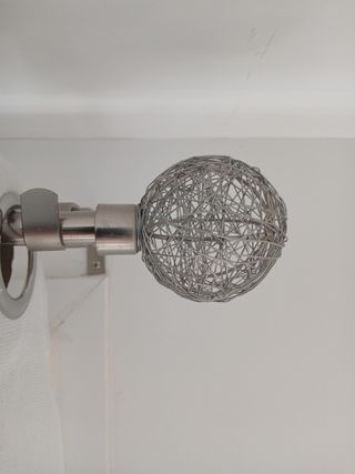 2 Bolas extremos Cortina - Metal