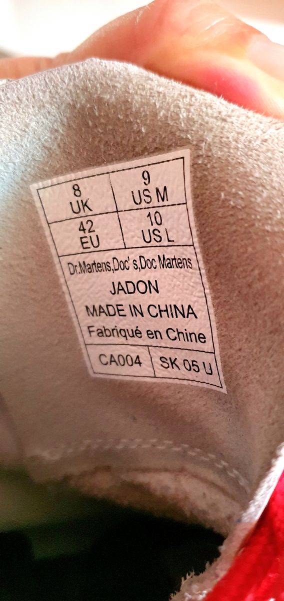 Botas Dr. Martens Jadon Blancas 42