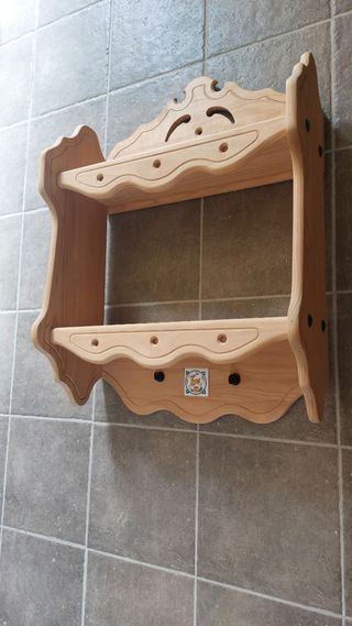 Mueble estante rustico madera maciza 