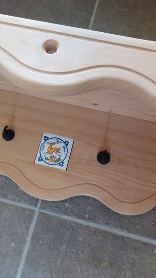 Mueble estante rustico madera maciza 