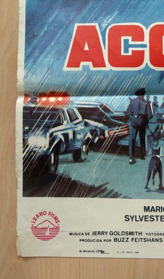 Cartel cine original Acorralado (Rambo) 1982