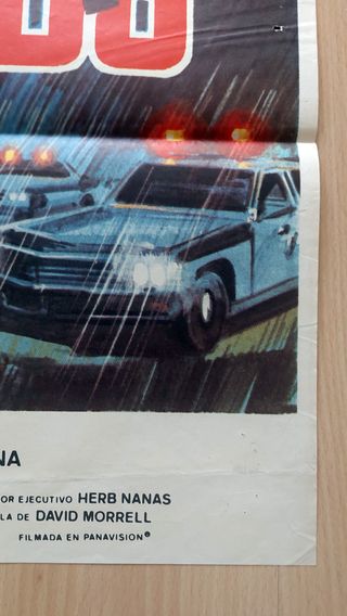 Cartel cine original Acorralado (Rambo) 1982