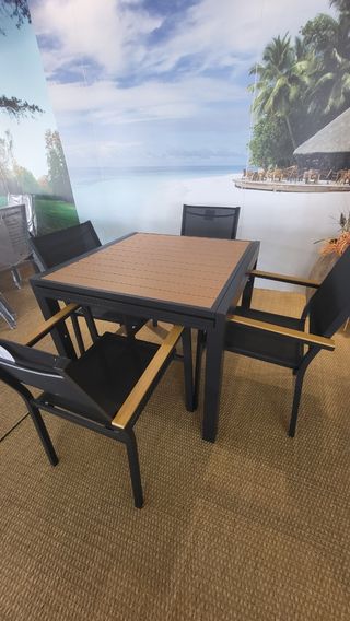 Aluminio conjunto jardin