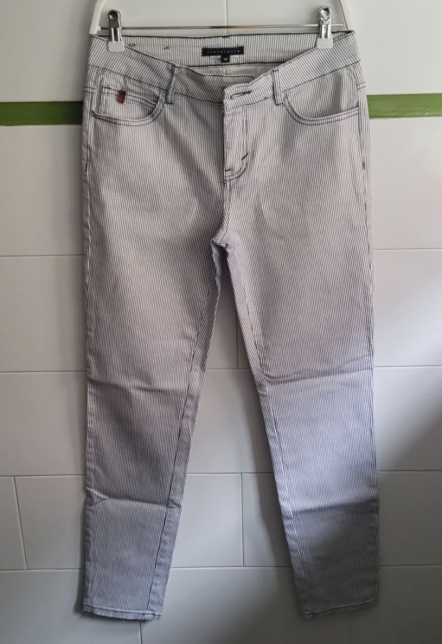 Pantalón verano rayas azules Tintoretto 38