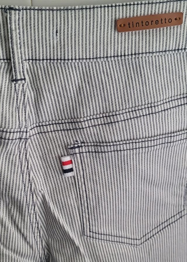 Pantalón verano rayas azules Tintoretto 38