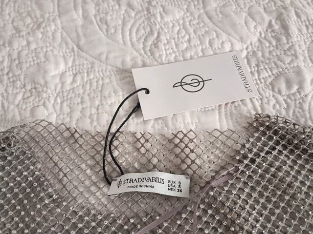 Top rejilla Stradivarius plata - T-S