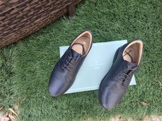 Zapatos comunión niño - azul marino