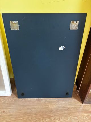 Espejo rectangular gris plata