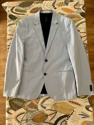 Americana H&M azul claro- talla M