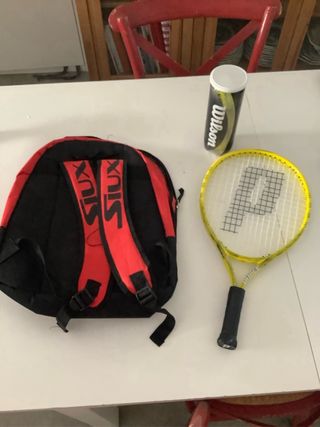 Raqueta Tenis Niño c/Mochila