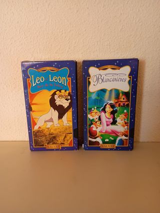 Lote de 2 VHS : Blancanieves & Leo el León