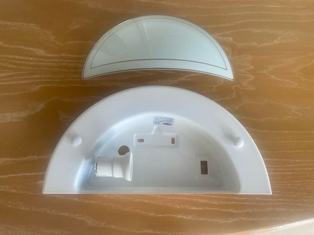 Aplique pared - Blanco - Cristal