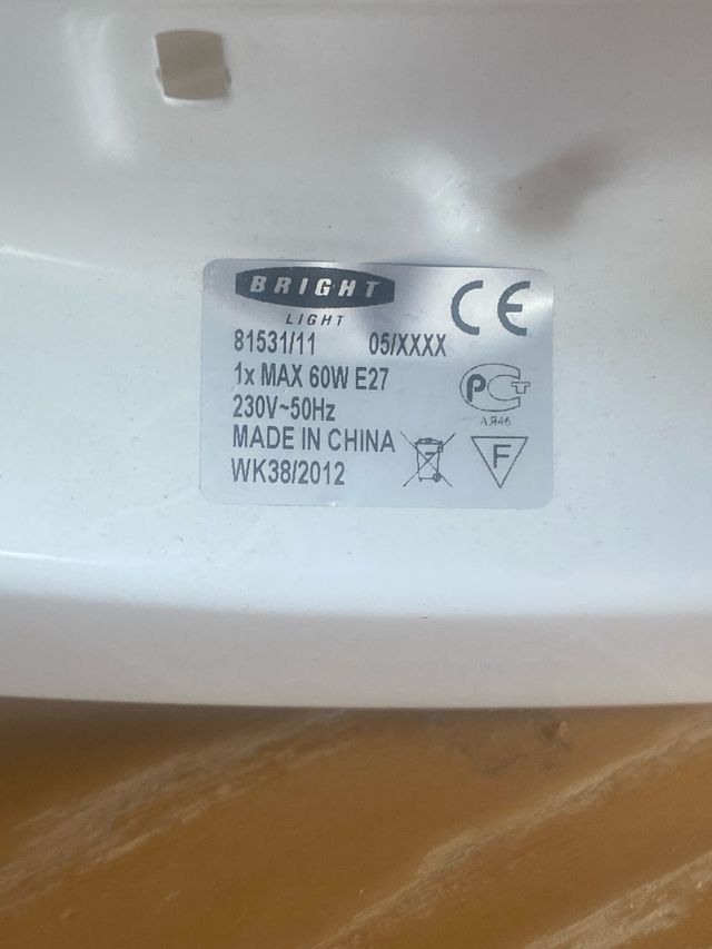 Aplique pared - Blanco - Cristal