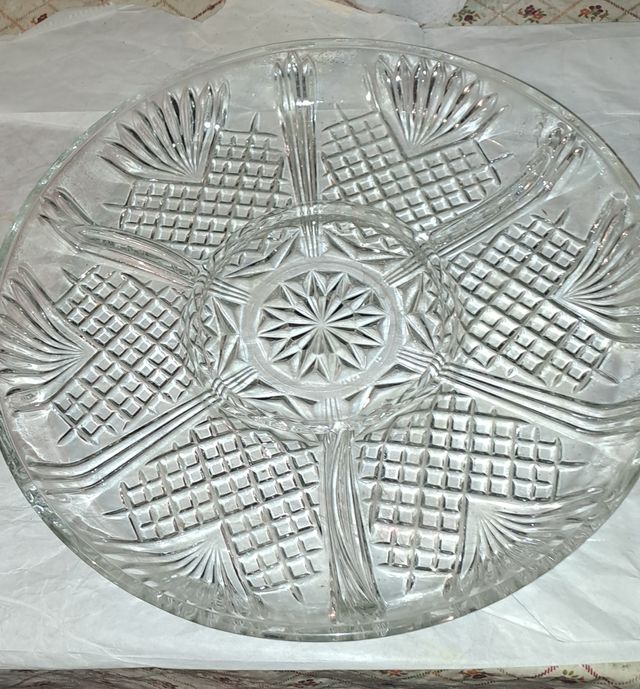 Vassoio Selecta in vetro trasparente