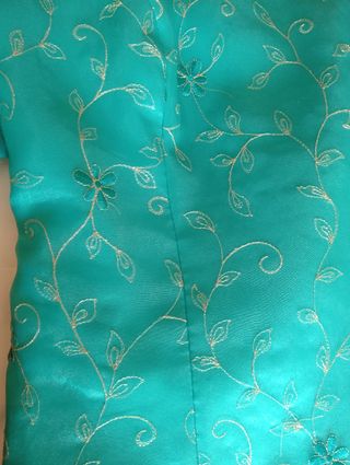 Traje madrina turquesa