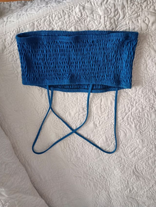 3 tops - azul, naranja, morado