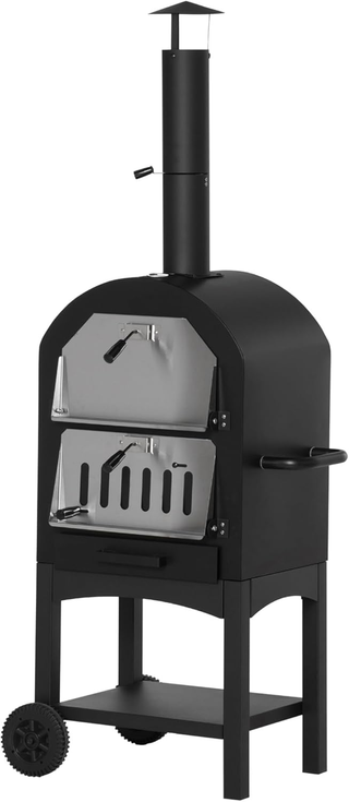 Forno per Pizza e Barbecue a Carbone Portatile, Fo