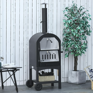 Forno per Pizza e Barbecue a Carbone Portatile, Fo