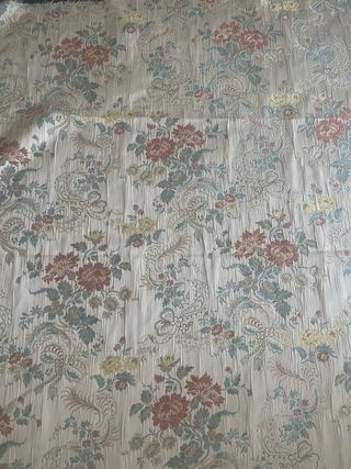 Tessuto Damascato Beige Multicolor
