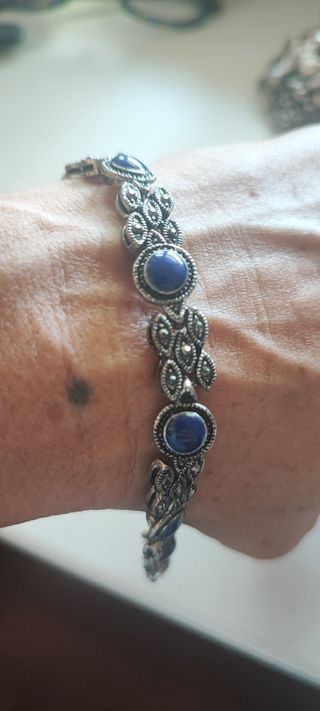 Bracciale lapislazzuli argento