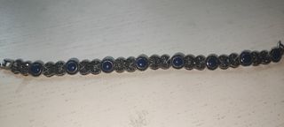 Bracciale lapislazzuli argento