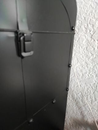 Mesita noche metal negra - maleta