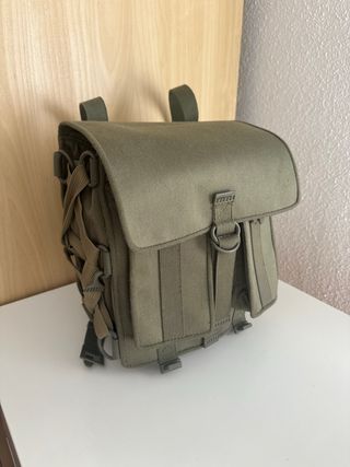 Mochila militar vintage verde oliva
