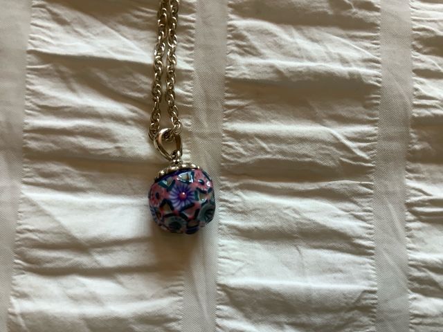 Collar Sargadelos plata multicolor