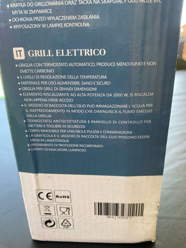 Grill elettrico Aigostar 2000W