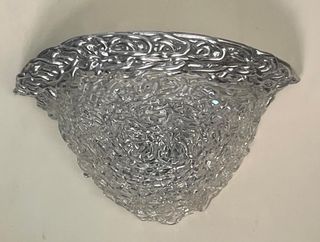 Applique Vetro Argento | Lampade Parete