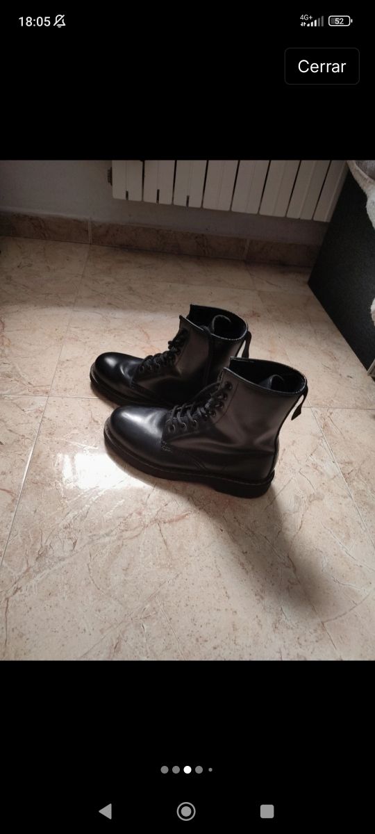 Botas militares Dr. Martens negras talla 40