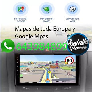 Radio pantalla CARPLAY GPS para Audi A4 Seat Exeo