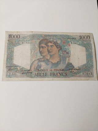 Billete 1000 Francos Francia