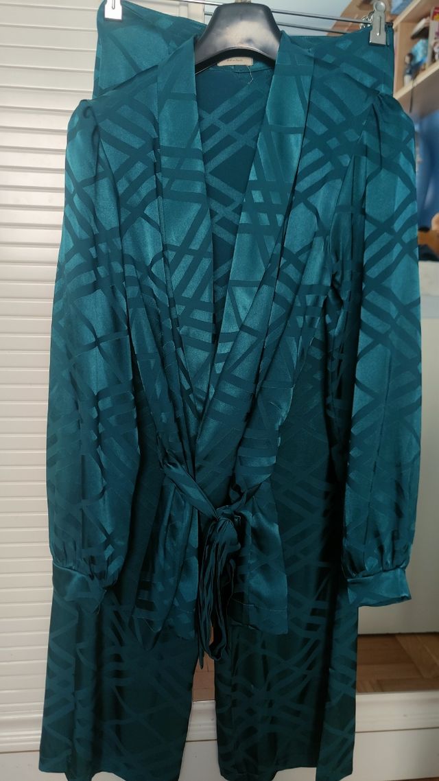 Traje pantalón Le Muse - Verde azulado