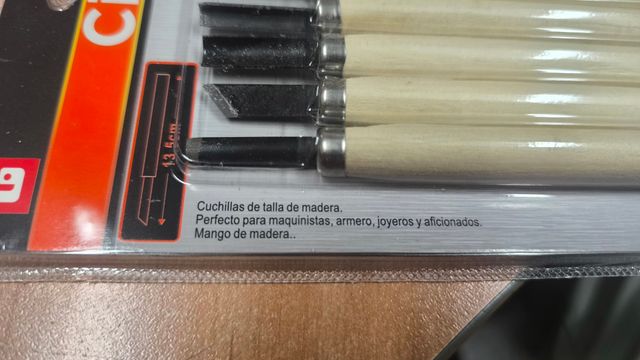 Cinceles Madera - 10 piezas