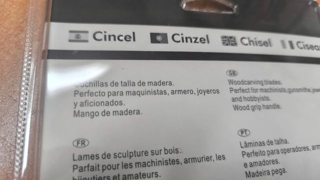 Cinceles Madera - 10 piezas