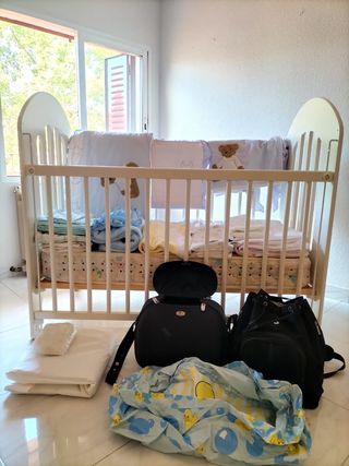 Cuna bebé madera blanca Micuna