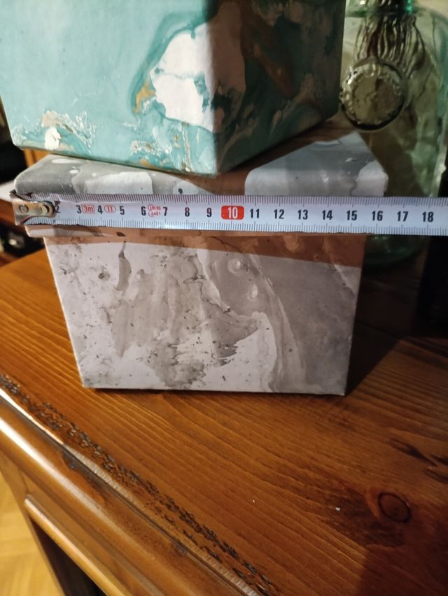 3 Cajas Decorativas - Marmolado