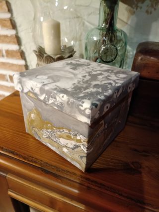 3 Cajas Decorativas - Marmolado