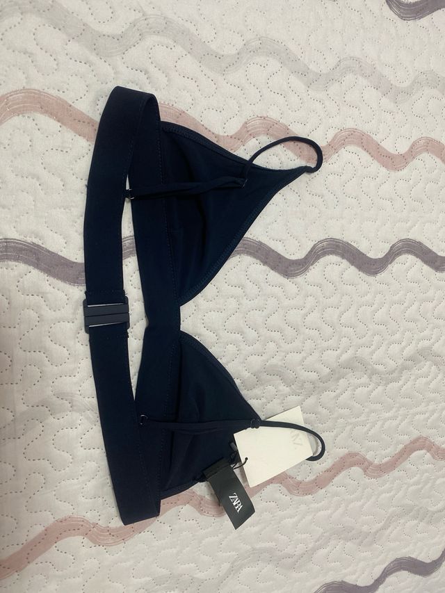 Top bikini Zara negro