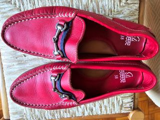 Mocasines rojos Eli - Piel