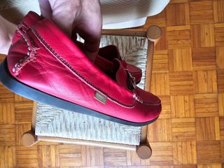 Mocasines rojos Eli - Piel
