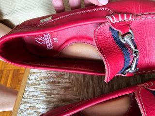 Mocasines rojos Eli - Piel