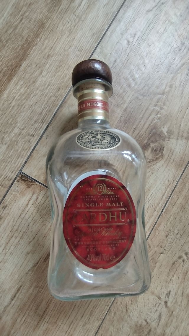 3 botellas cristal cuadradas