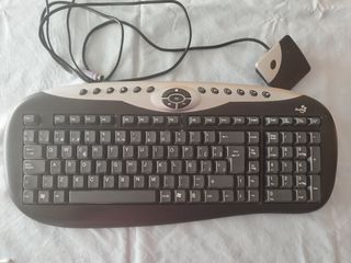 Teclado Trust inalámbrico negro/plata