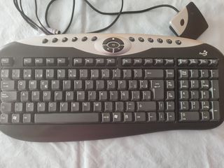 Teclado Trust inalámbrico negro/plata