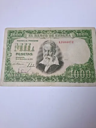 Billete 1000 Pesetas España 1951