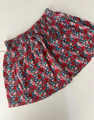 Falda mini flores Zara